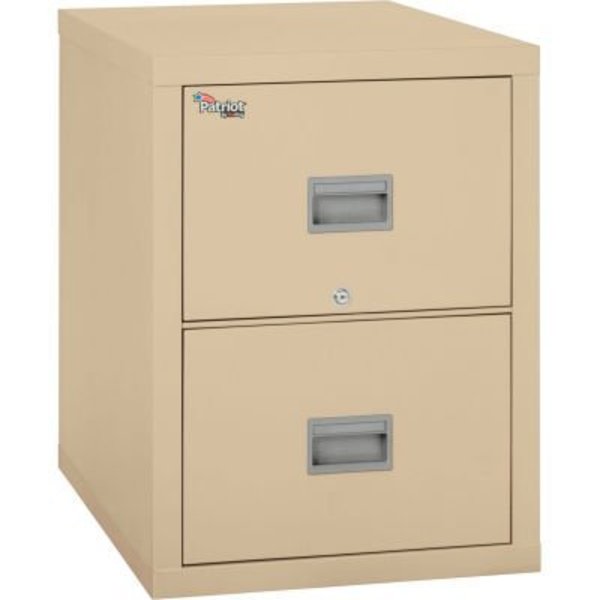 Fire King Fireking Fireproof 2 Drawer Vertical File Cabinet Letter 17-3/4"Wx31-9/16"Dx27-3/4"H Parchment 2P1831-CPA